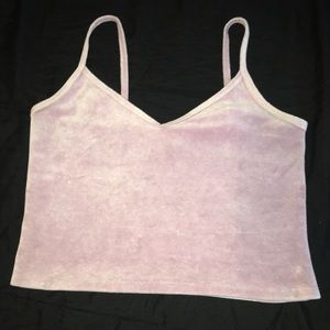 Velvet Crop Top